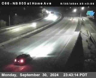 NB 805 at Home Ave (On Ramp)