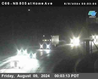 NB 805 at Home Ave (On Ramp)