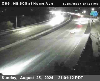 NB 805 at Home Ave (On Ramp)