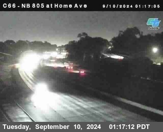 NB 805 at Home Ave (On Ramp)