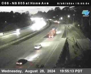 NB 805 at Home Ave (On Ramp)