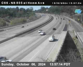 NB 805 at Home Ave (On Ramp)