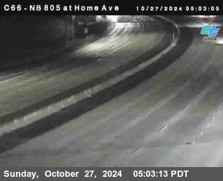 NB 805 at Home Ave (On Ramp)