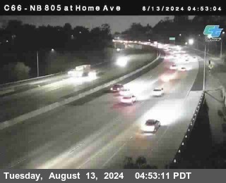 NB 805 at Home Ave (On Ramp)