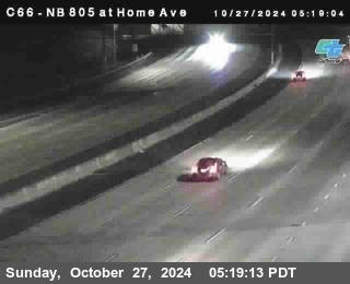 NB 805 at Home Ave (On Ramp)