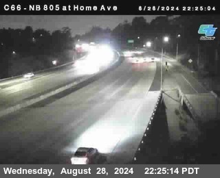 NB 805 at Home Ave (On Ramp)