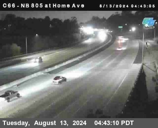 NB 805 at Home Ave (On Ramp)