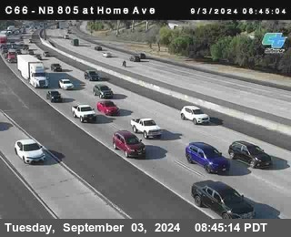 NB 805 at Home Ave (On Ramp)