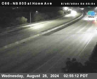 NB 805 at Home Ave (On Ramp)