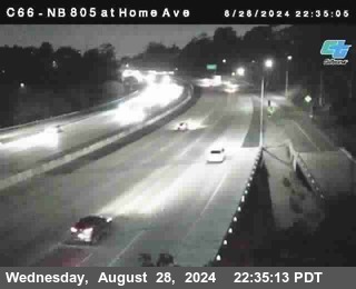 NB 805 at Home Ave (On Ramp)