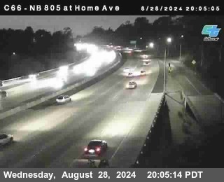 NB 805 at Home Ave (On Ramp)