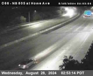 NB 805 at Home Ave (On Ramp)