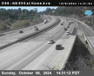 NB 805 at Home Ave (On Ramp)