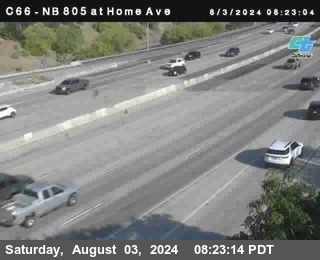 NB 805 at Home Ave (On Ramp)