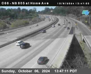 NB 805 at Home Ave (On Ramp)