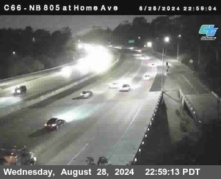 NB 805 at Home Ave (On Ramp)