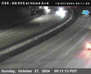 NB 805 at Home Ave (On Ramp)