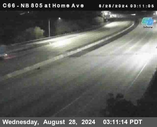 NB 805 at Home Ave (On Ramp)