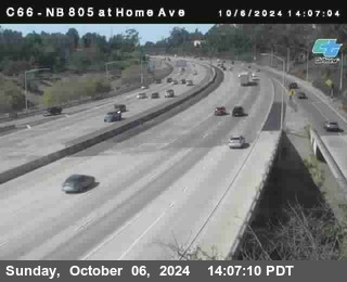 NB 805 at Home Ave (On Ramp)