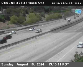 NB 805 at Home Ave (On Ramp)