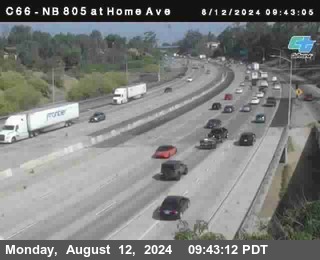 NB 805 at Home Ave (On Ramp)