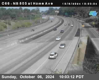 NB 805 at Home Ave (On Ramp)