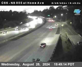 NB 805 at Home Ave (On Ramp)