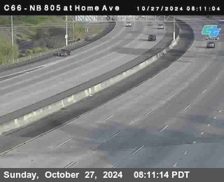 NB 805 at Home Ave (On Ramp)