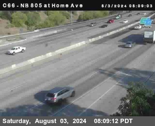 NB 805 at Home Ave (On Ramp)