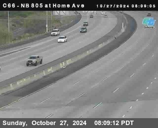 NB 805 at Home Ave (On Ramp)