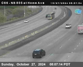 NB 805 at Home Ave (On Ramp)