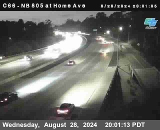 NB 805 at Home Ave (On Ramp)