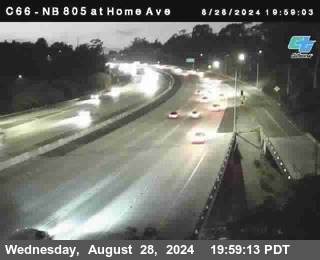 NB 805 at Home Ave (On Ramp)