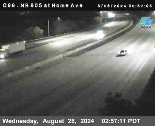 NB 805 at Home Ave (On Ramp)