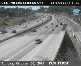 NB 805 at Home Ave (On Ramp)