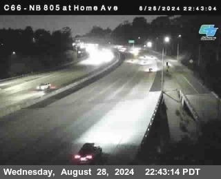 NB 805 at Home Ave (On Ramp)