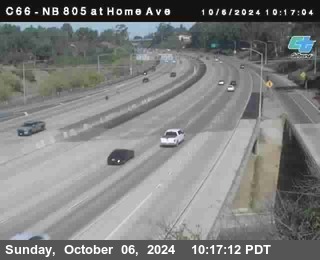 NB 805 at Home Ave (On Ramp)