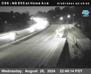 NB 805 at Home Ave (On Ramp)