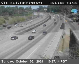 NB 805 at Home Ave (On Ramp)