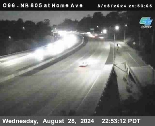 NB 805 at Home Ave (On Ramp)