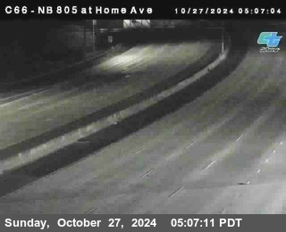 NB 805 at Home Ave (On Ramp)