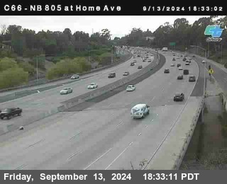 NB 805 at Home Ave (On Ramp)