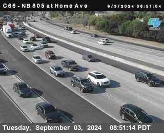 NB 805 at Home Ave (On Ramp)