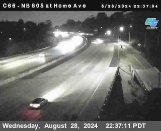 NB 805 at Home Ave (On Ramp)