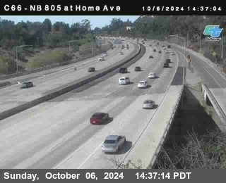 NB 805 at Home Ave (On Ramp)