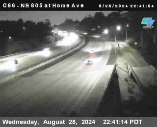 NB 805 at Home Ave (On Ramp)