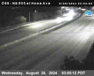 NB 805 at Home Ave (On Ramp)