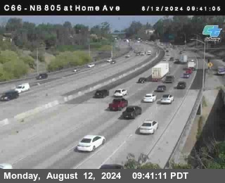 NB 805 at Home Ave (On Ramp)