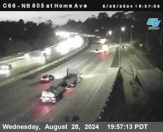 NB 805 at Home Ave (On Ramp)