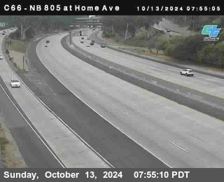 NB 805 at Home Ave (On Ramp)